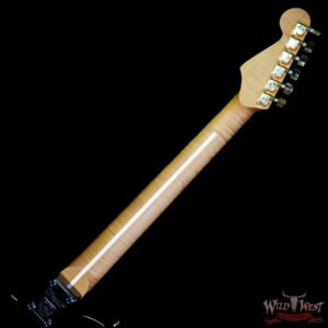Charvel Custom Shop Limited Edition Style 2 HS Floyd Rose Flame Maple top Trans Black Gold Hardware 8.35 LBS - Image 5
