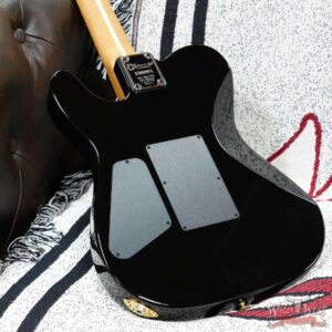 Charvel Custom Shop Limited Edition Style 2 HS Floyd Rose Flame Maple top Trans Black Gold Hardware 8.35 LBS - Image 11