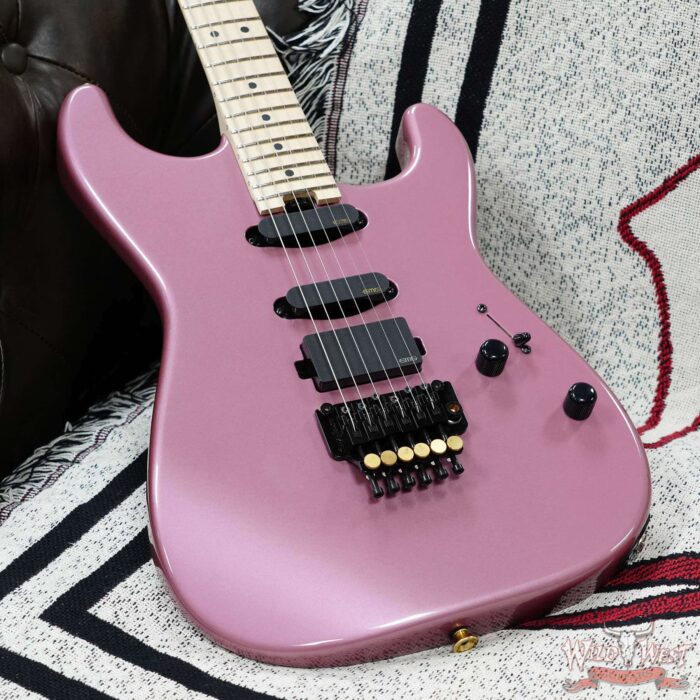 Charvel Custom Shop San Dimas HSS Floyd Rose 1984 EMG Pickups Burgundy Mist Metallic 8.70 LBS - Image 8