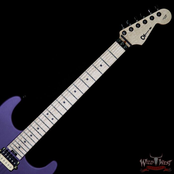 Summer Event #801 Charvel USA San Dimas Floyd Rose Birdseye Neck Midnight Purple DEMO $439.00 - Image 9