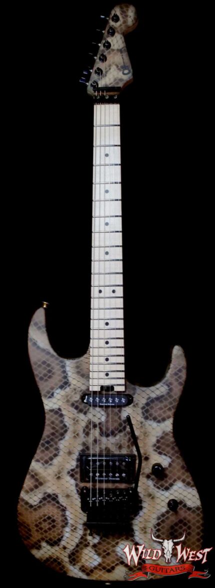 Charvel Custom Shop USA Warren DeMartini Signature Snake SH Floyd Rose Maple Neck Snakeskin Graphic 7.60lbs
