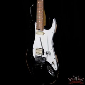 Charvel Limited Edition Siper Stock SC1 Floyd Rose Black Relic with Hardshell Case - Image 2