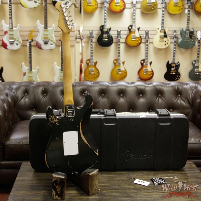 Charvel Limited Edition Siper Stock SC1 Floyd Rose Black Relic with Hardshell Case - Image 8