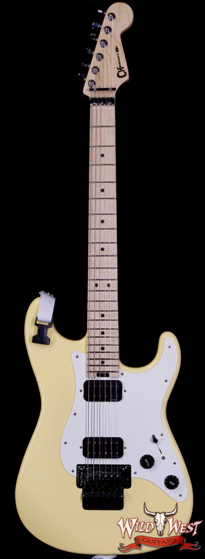 Jim Root Collection Charvel Pro-Mod So-Cal Style 1 Vintage White 8.15 LBS - Image 1