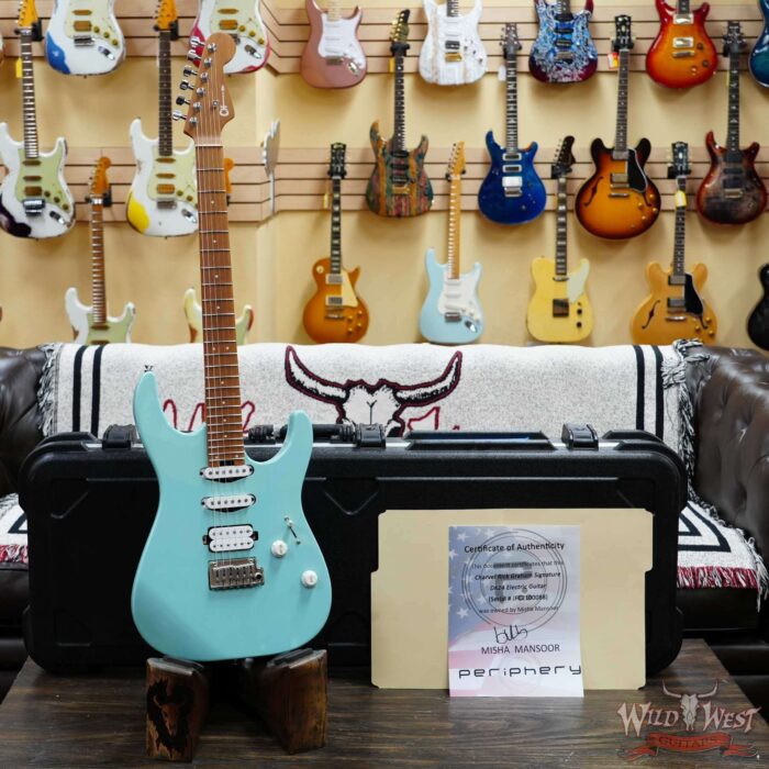 Misha Mansoor Owned Charvel Rick Graham Signature MJ DK24 2PT CM Celeste 6.90 LBS - Image 6