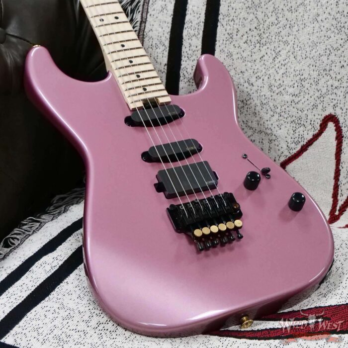 Charvel Custom Shop San Dimas HSS Floyd Rose 1984 EMG Pickups Burgundy Mist Metallic 8.75 LBS - Image 8