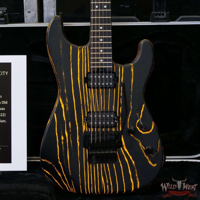 Jim Root Collection 2020 Charvel Pro-Mod San Dimas Style 1 HH Floyd Rose Old Yella - Image 8