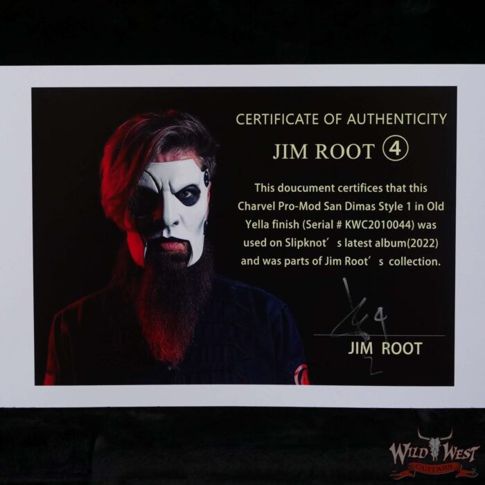Jim Root Collection 2020 Charvel Pro-Mod San Dimas Style 1 HH Floyd Rose Old Yella - Image 12