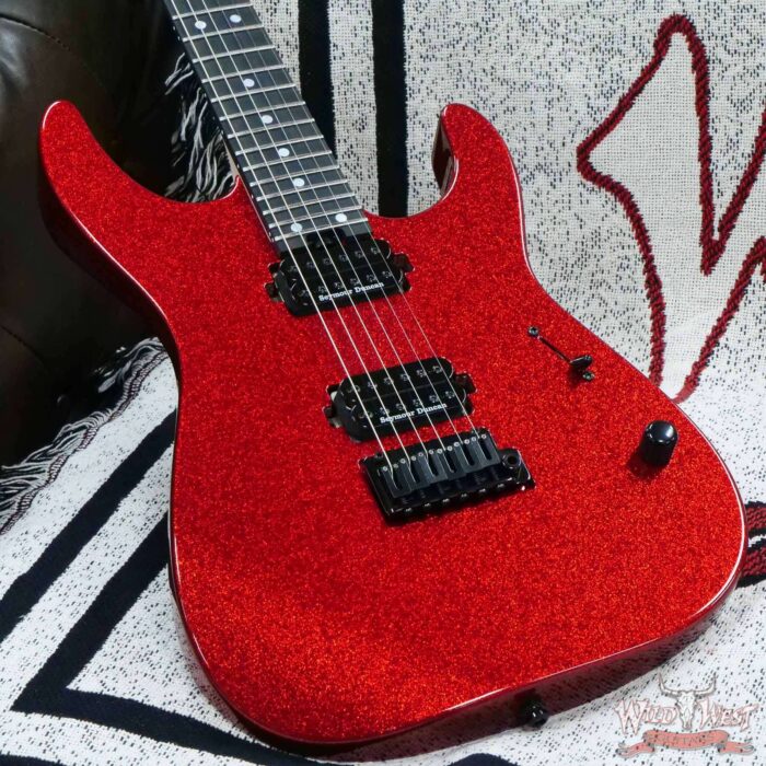 Charvel Custom Shop Limited Edition DK24 HH Ebony Fingerboard NOS Red Sparkle - Image 8