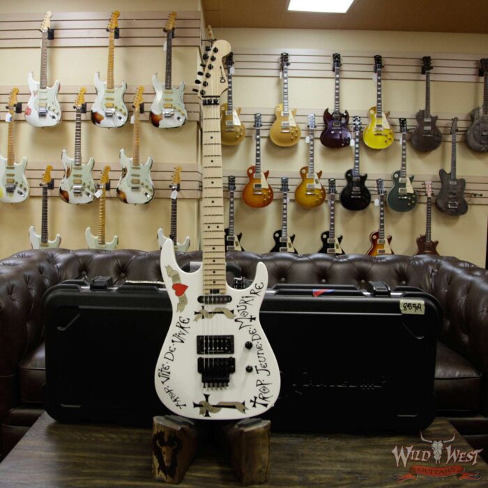 Charvel USA Warren DeMartini Signature Frenchie Maple Fingerboard Gloss White - Image 9