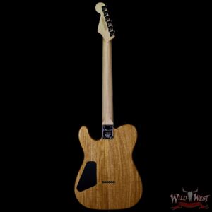 Charvel Custom Shop WW-012 Masterbuilt Red Dave Style 2 HH Quilt Maple Top Ebony Board Trans Aqua - Image 6