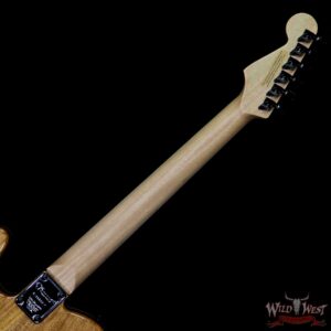 Charvel Custom Shop WW-012 Masterbuilt Red Dave Style 2 HH Quilt Maple Top Ebony Board Trans Aqua - Image 11