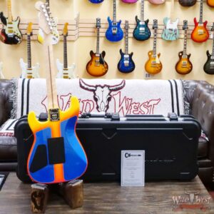 2023 Summer Event Charvel Custom Shop USA Special Edition San Dimas Floyd Rose Birdseye Maple Neck Hot Rod Flames Artwork by Dan Lawrence - Image 9