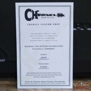 2023 Summer Event Charvel Custom Shop USA Special Edition San Dimas Floyd Rose Birdseye Maple Neck Hot Rod Flames Artwork by Dan Lawrence - Image 12