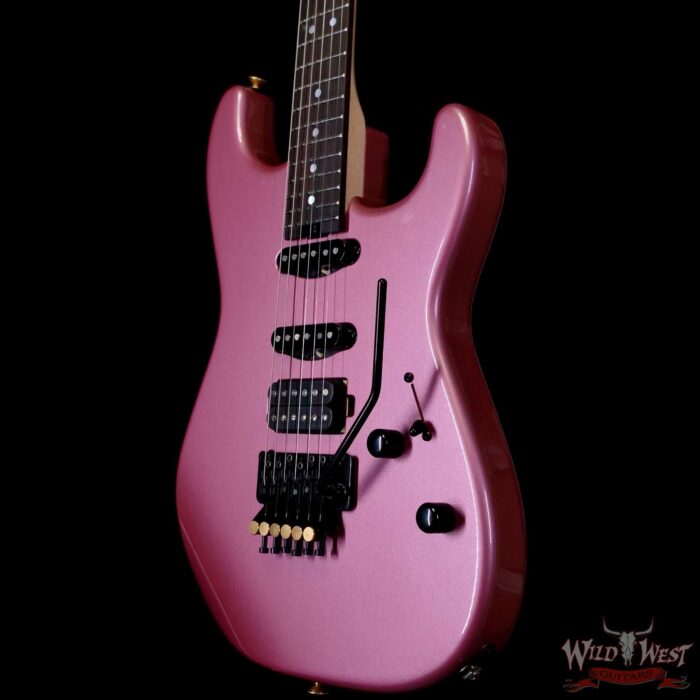 Charvel Custom Shop San Dimas HSS Floyd Rose 1984 Rosewood Fingerboard Reverse Headstock Burgundy Mist Metallic 8.65 LBS - Image 2