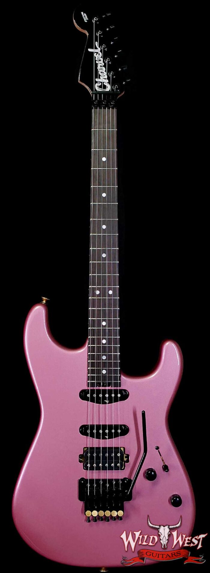Charvel Custom Shop San Dimas HSS Floyd Rose 1984 Rosewood Fingerboard Reverse Headstock Burgundy Mist Metallic 8.65 LBS - Image 1