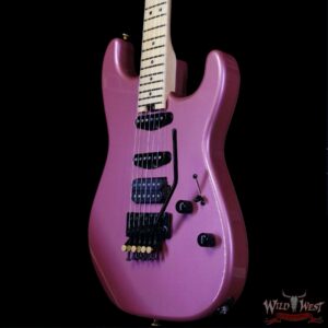 Charvel Custom Shop San Dimas HSS Floyd Rose 1984 Maple Fingerboard Reverse Headstock Burgundy Mist Metallic 8.45 LBS - Image 2