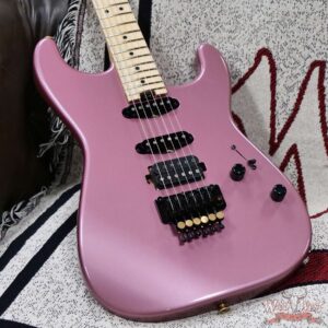 Charvel Custom Shop San Dimas HSS Floyd Rose 1984 Maple Fingerboard Reverse Headstock Burgundy Mist Metallic 8.45 LBS - Image 8