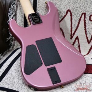 Charvel Custom Shop San Dimas HSS Floyd Rose 1984 Maple Fingerboard Reverse Headstock Burgundy Mist Metallic 8.45 LBS - Image 11