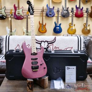 Charvel Custom Shop San Dimas HSS Floyd Rose 1984 Maple Fingerboard Reverse Headstock Burgundy Mist Metallic 8.50 LBS - Image 6