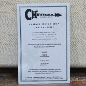 Charvel Custom Shop Warren DeMartini USA Signature Snake Maple Fingerboard Snakeskin - Image 12