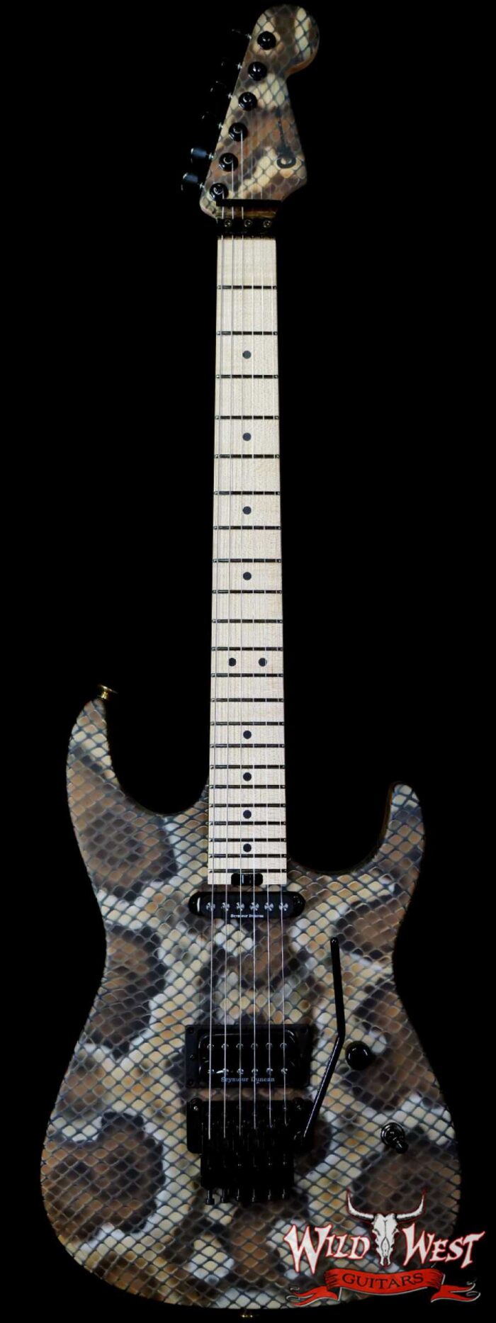 Charvel Custom Shop Warren DeMartini USA Signature Snake Maple Fingerboard Snakeskin - Image 1