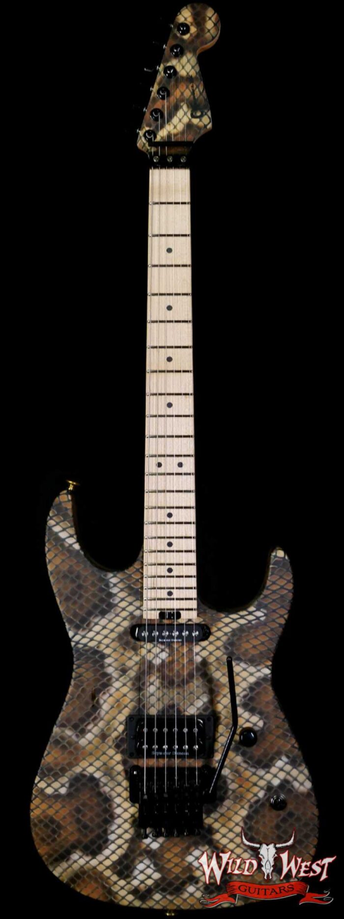 Charvel Custom Shop Warren DeMartini USA Signature Snake Maple Fingerboard Snakeskin - Image 1