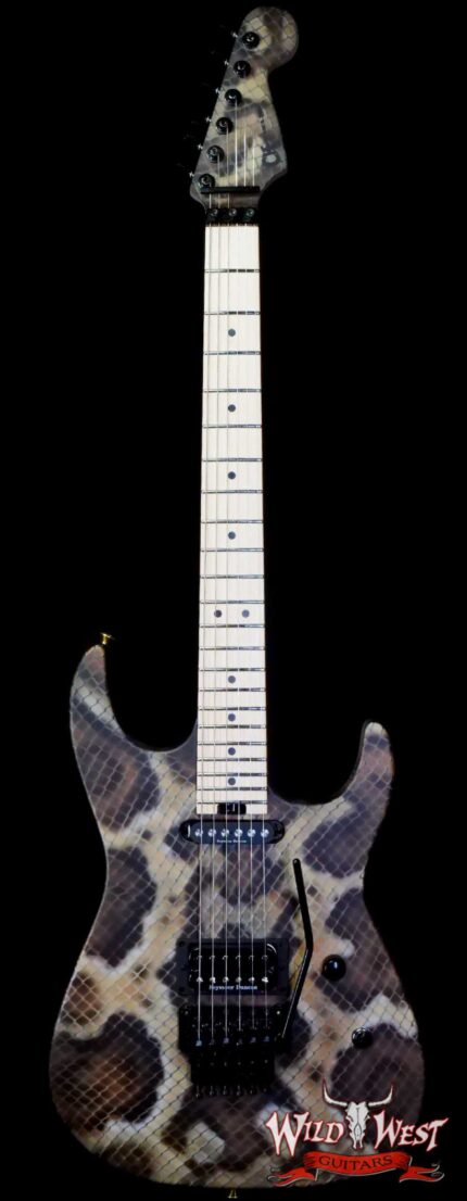 Charvel Custom Shop USA Warren DeMartini Signature Snake SH Floyd Rose Maple Neck Snakeskin Graphic