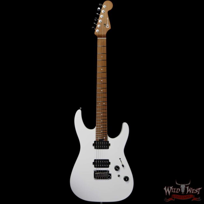 Charvel Custom Shop USA Select DK 24 Dinky HH 2PT CM Satin White - Image 3