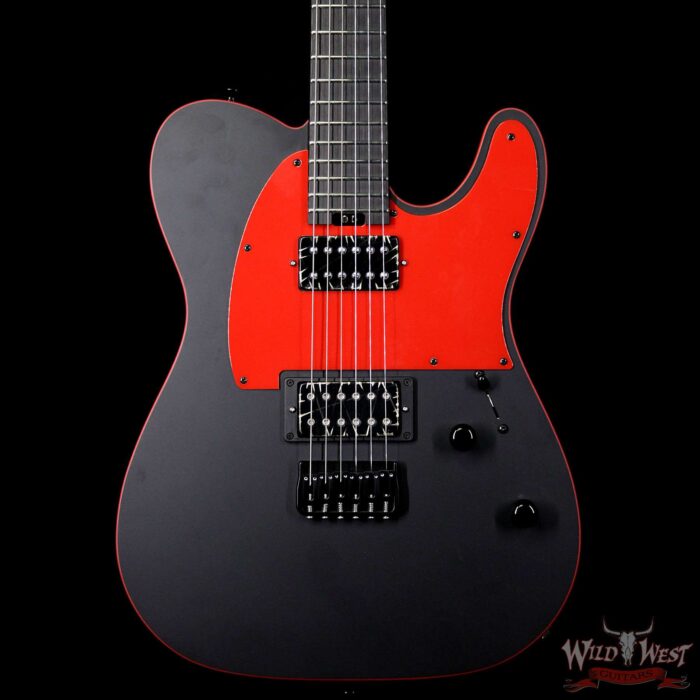 2019 NAMM #813 Charvel USA Custom Shop “Red” Dave Nichols Masterbuilt Style 2 HH Black & Red - Image 3
