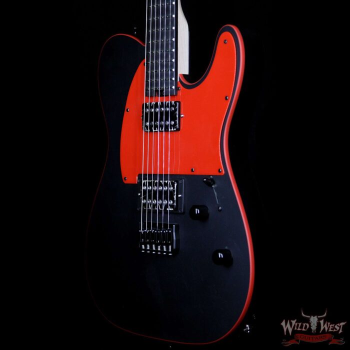2019 NAMM #813 Charvel USA Custom Shop “Red” Dave Nichols Masterbuilt Style 2 HH Black & Red - Image 2