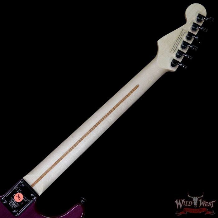 Charvel Custom Shop San Dimas Floyd Rose HH Quilt Maple Top Ebony Fretboard Trans Purple - Image 11