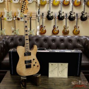 Charvel USA Custom Shop WW007 Masterbuilt Red Dave Style 2 HH Flame Top Hardtail Kill Switch Natural - Image 13