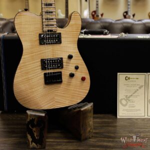 Charvel USA Custom Shop WW007 Masterbuilt Red Dave Style 2 HH Flame Top Hardtail Kill Switch Natural - Image 14