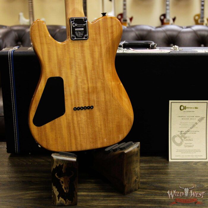 Charvel USA Custom Shop WW007 Masterbuilt Red Dave Style 2 HH Flame Top Hardtail Kill Switch Natural - Image 16