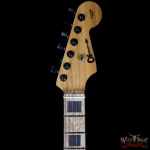 Charvel USA Custom Shop WW007 Masterbuilt Red Dave Style 2 HH Flame Top Hardtail Kill Switch Natural - Image 8