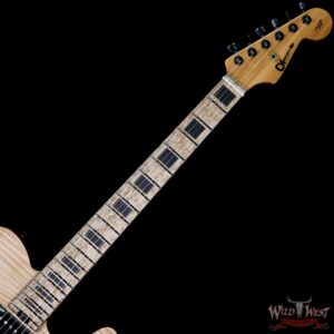Charvel USA Custom Shop WW007 Masterbuilt Red Dave Style 2 HH Flame Top Hardtail Kill Switch Natural - Image 9