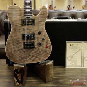 Charvel Custom Shop Wild West 008 Masterbuilt Red Dave Style 2 Flame Top Kill Switch Trans Charcoal - Image 14