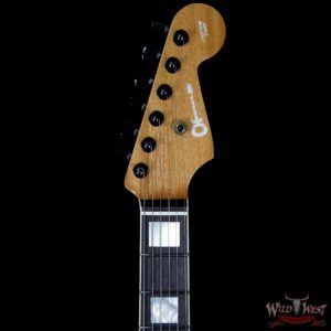 Charvel Custom Shop Wild West 008 Masterbuilt Red Dave Style 2 Flame Top Kill Switch Trans Charcoal - Image 8