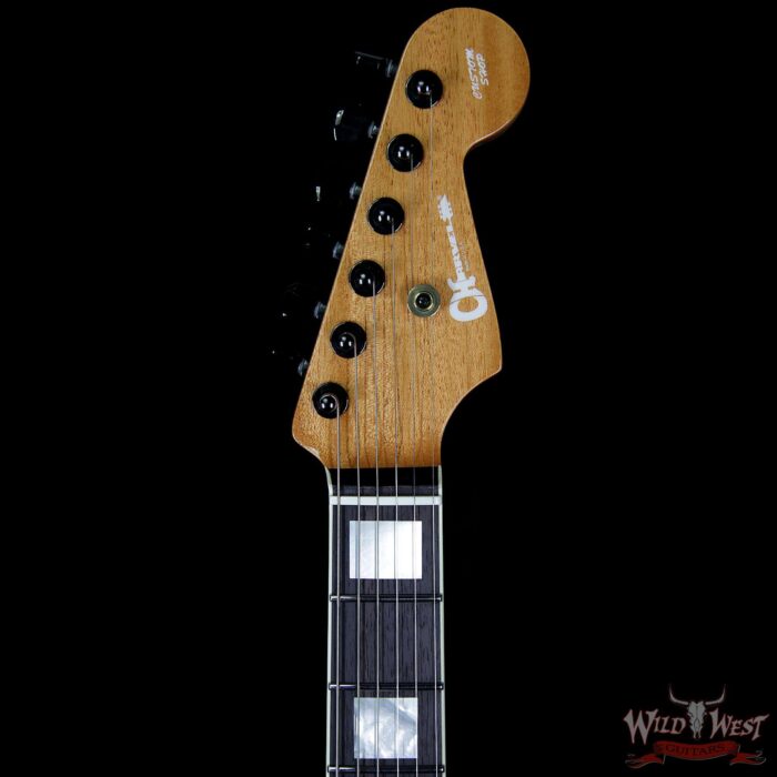 Charvel Custom Shop Wild West 008 Masterbuilt Red Dave Style 2 Flame Top Kill Switch Trans Charcoal - Image 8