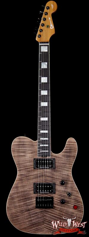 Charvel Custom Shop Wild West 008 Masterbuilt Red Dave Style 2 Flame Top Kill Switch Trans Charcoal