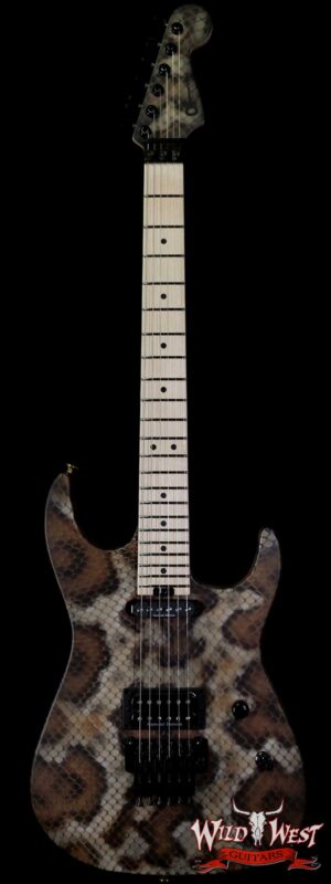 Charvel USA Warren DeMartini Signature Snake SH Floyd Rose Maple Neck Snakeskin Graphic
