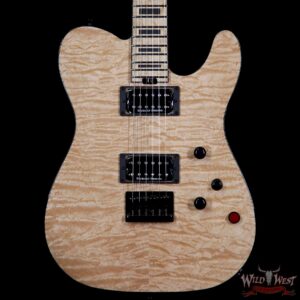 Charvel Custom Shop WW006 Masterbuilt Red Dave Style 2 HH Quilt Maple Top Birdseye Maple Board Natural - Image 3