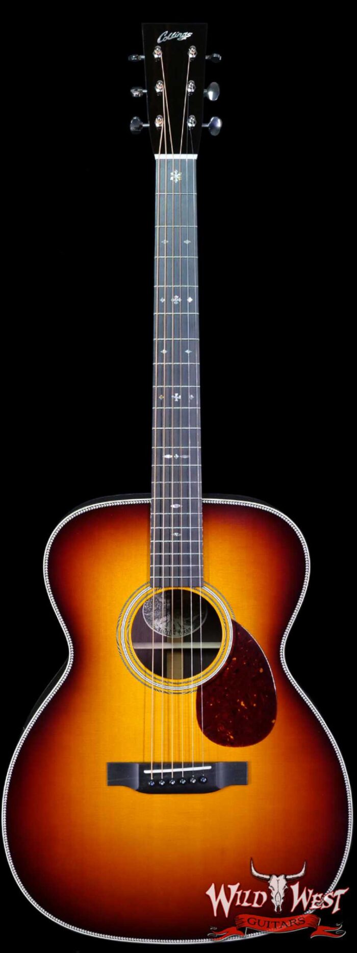 Collings OM Series OM2H Sitka Spruce Top East Indian Rosewood Back & Sides 45 Style Inlays Sunburst - Image 1