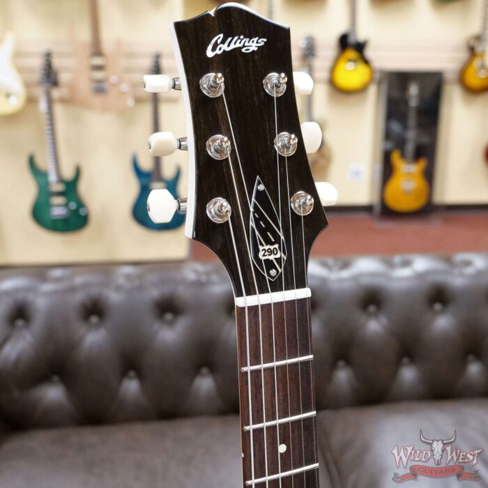 Collings 290 Singlecut HH Lollar Imperial Humbuckers Rosewood Fingerboard Vintage White - Image 5