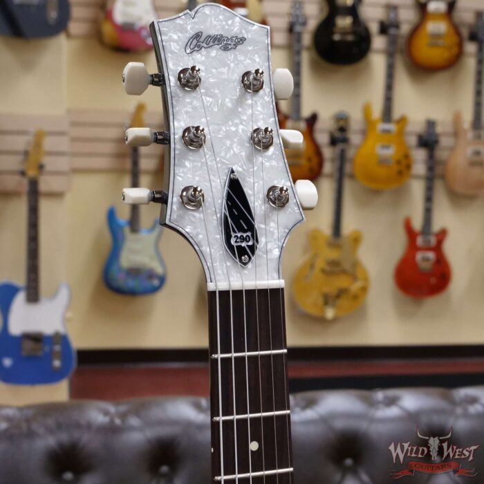 Collings 290 Singlecut HH Lollar Imperial Humbuckers Pearloid Headstock Veneer Rosewood Fingerboard Doghair - Image 7