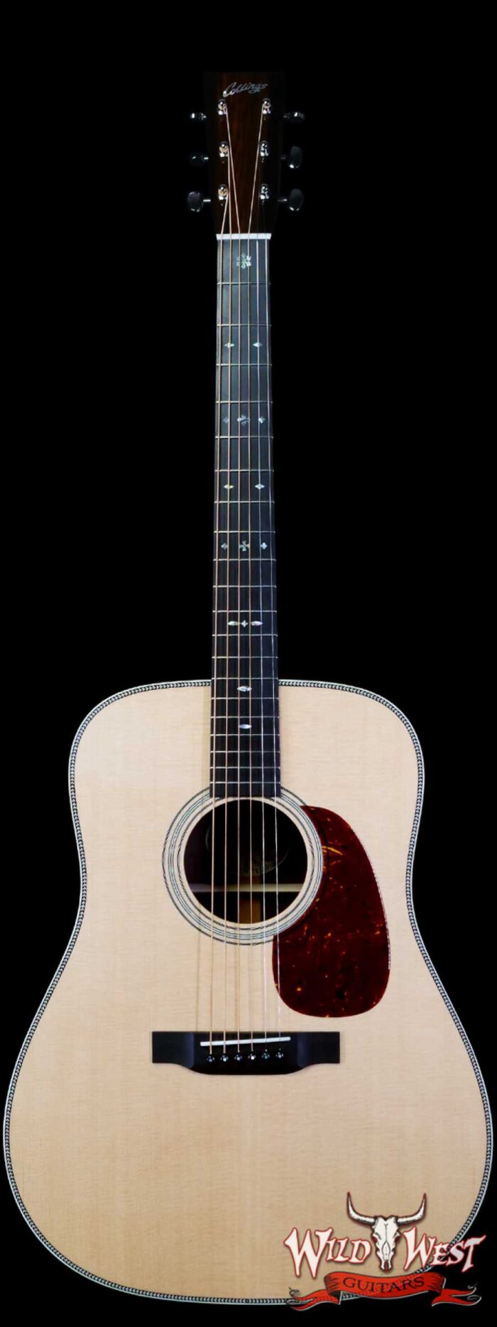 Collings D Serise Dreadnought D2H Sitka Spruce Top East Indian Rosewood Back & Sides 45 Style Snowflake Inlays Natural - Image 1