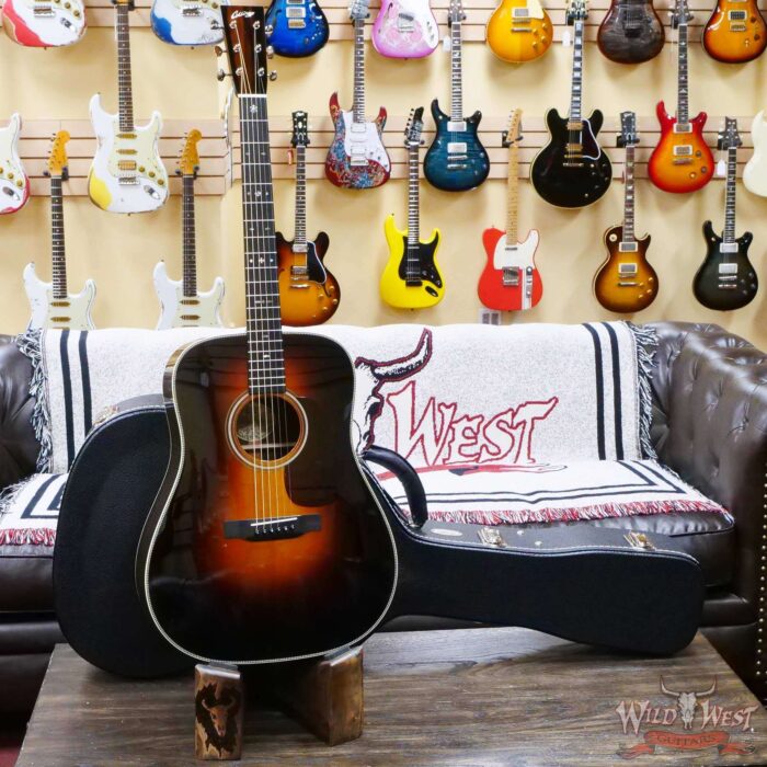 Collings D Serise Dreadnought D2H Sitka Spruce Top East Indian Rosewood Back & Sides 45 Style Snowflake Inlays Sunburst - Image 6