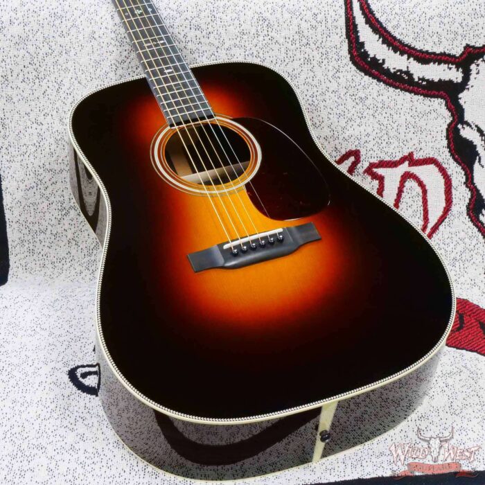 Collings D Serise Dreadnought D2H Sitka Spruce Top East Indian Rosewood Back & Sides 45 Style Snowflake Inlays Sunburst - Image 8