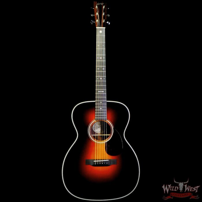 Collings OM Series OM2H Sitka Spruce Top East Indian Rosewood Back & Sides 45 Style Snowflake Inlays Sunburst Top - Image 3